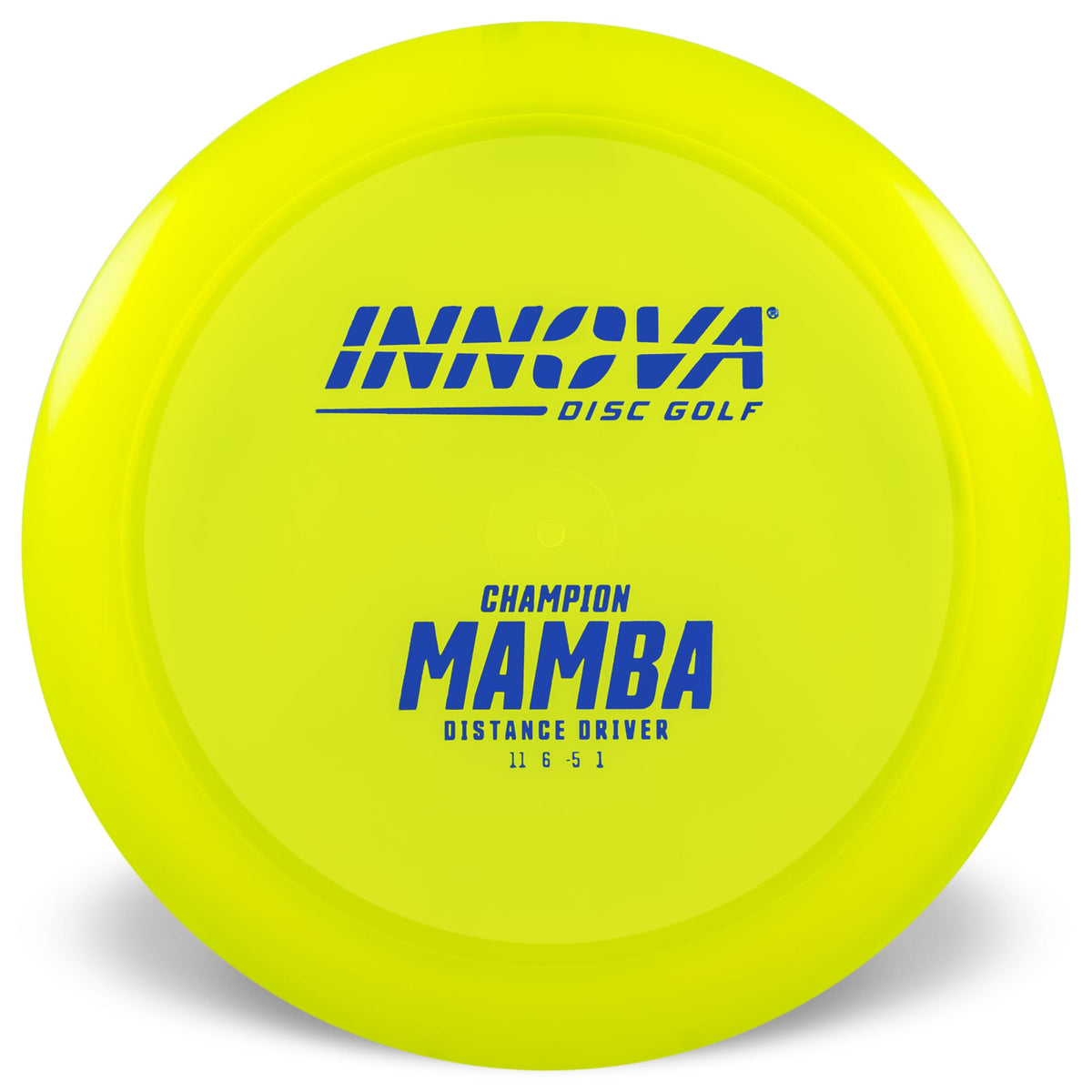 Innova Mamba distance driver in Champion plastic for slower arm speed players seeking longer throws.