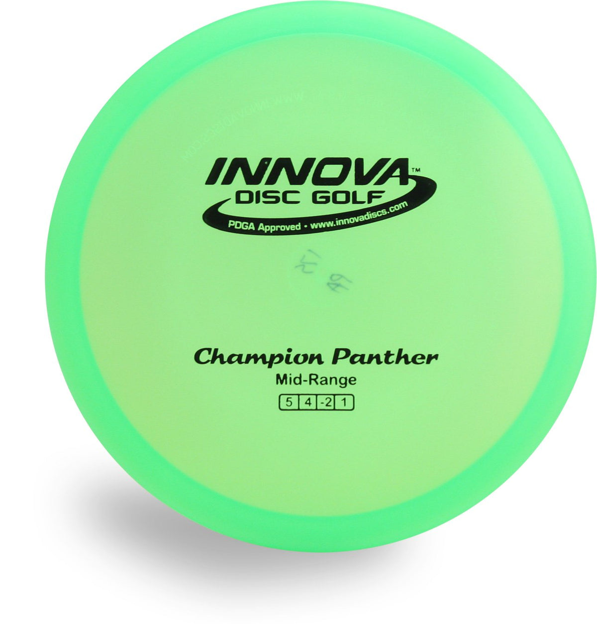 INNOVA Champion Panther midrange disc in Champion plastic, ideal for turnovers and rollers.