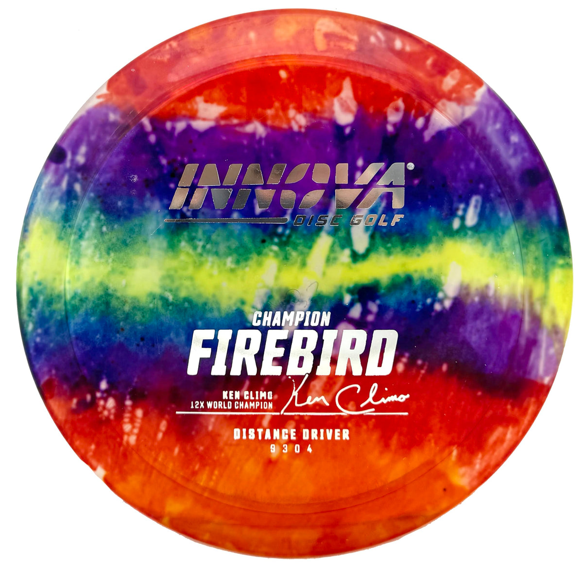 Innova Firebird IDye with Champion plastic translucent finish highlights durability and vivid colors