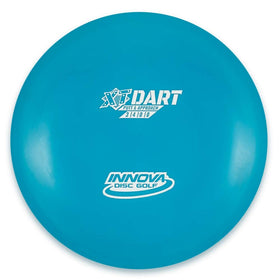 Innova Dart putt and approach disc, top view, shows straight flight for precise putts.