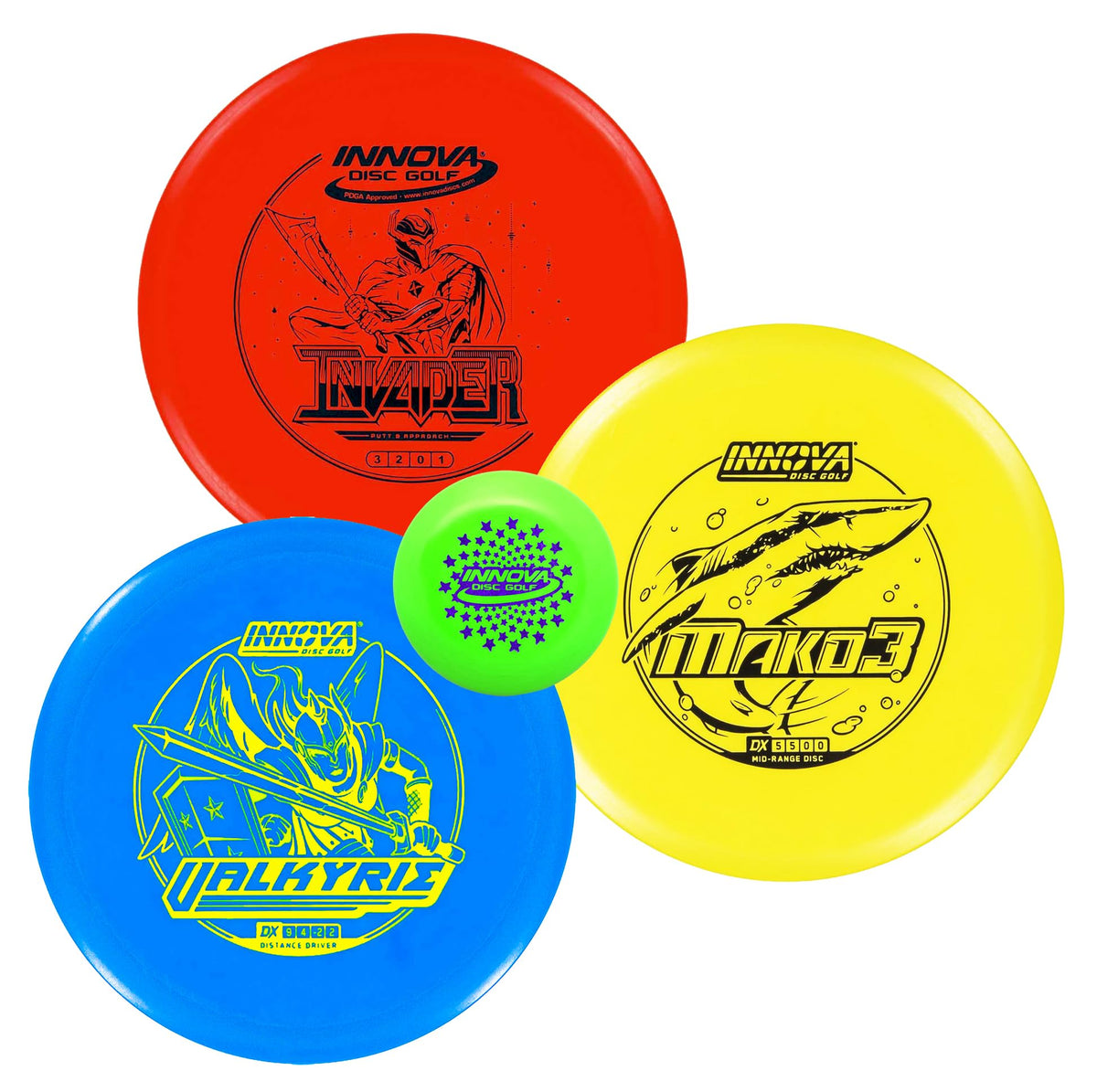Innova Valkyrie driver from the set for long-distance throws and turnover practice.