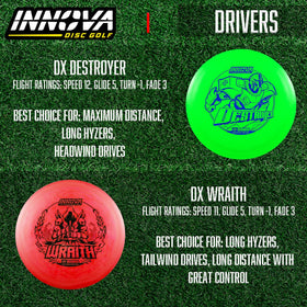Innova Invader putter in hand showing reliable approach speed