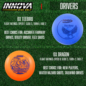 Innova Katana driver in flight path for powerful distance shots