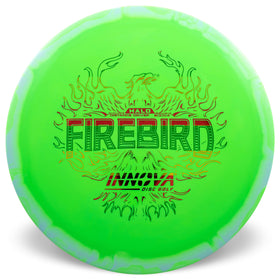 Innova Star Halo Firebird halo rim close-up highlights durable two-tone halo plastic.