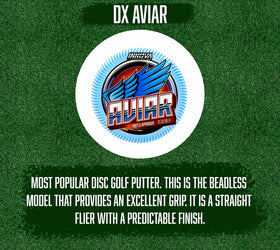 Innova Aviar DX putter, straight flight with predictable finish