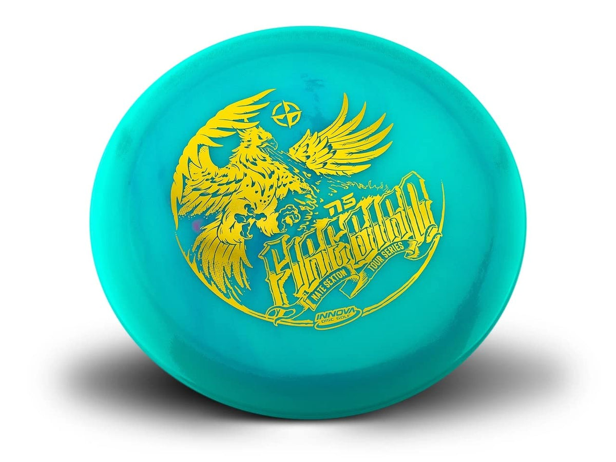 Innova Firebird backhand and forehand flight versatility for multiple throws.