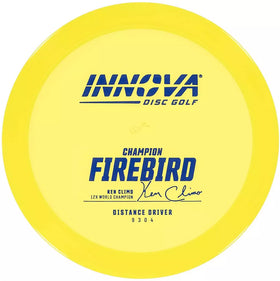 INNOVA Firebird disc driver under headwind for controlled distance.