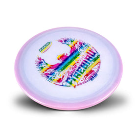 INNOVA Firebird glow disc highlights flight ratings for stable fades and finishes.