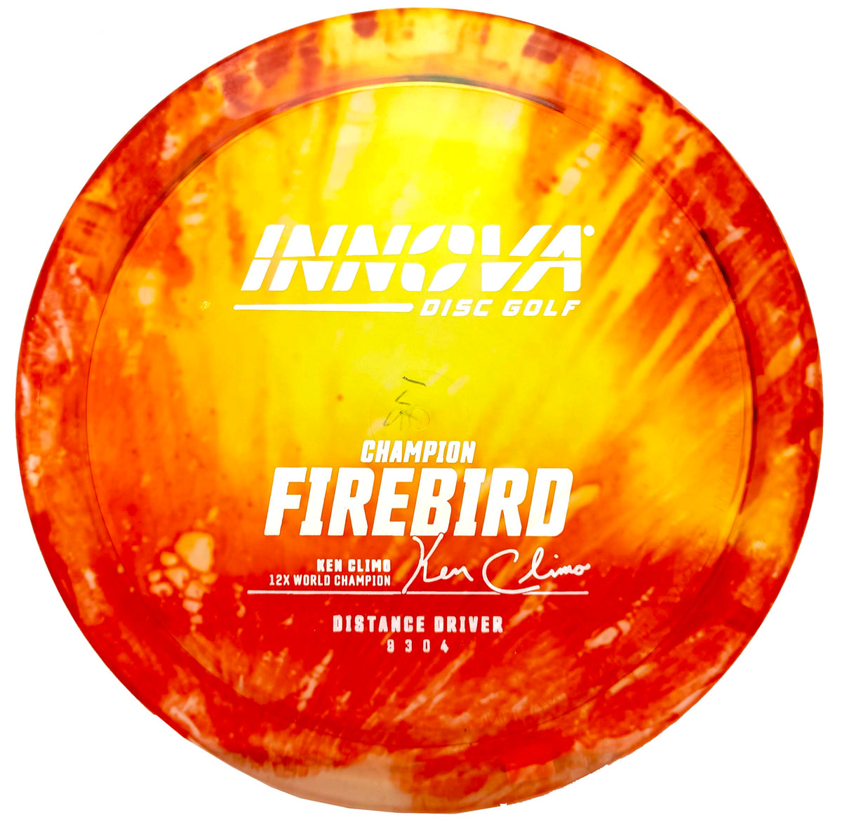 Close-up of I-Dye pattern on Firebird highlights vibrant color and translucency.