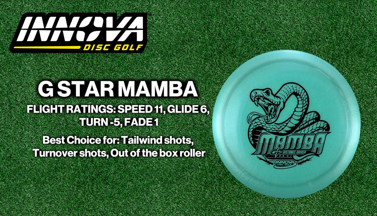 Innova Gorgon distance driver showing versatile grip and precise shot potential.