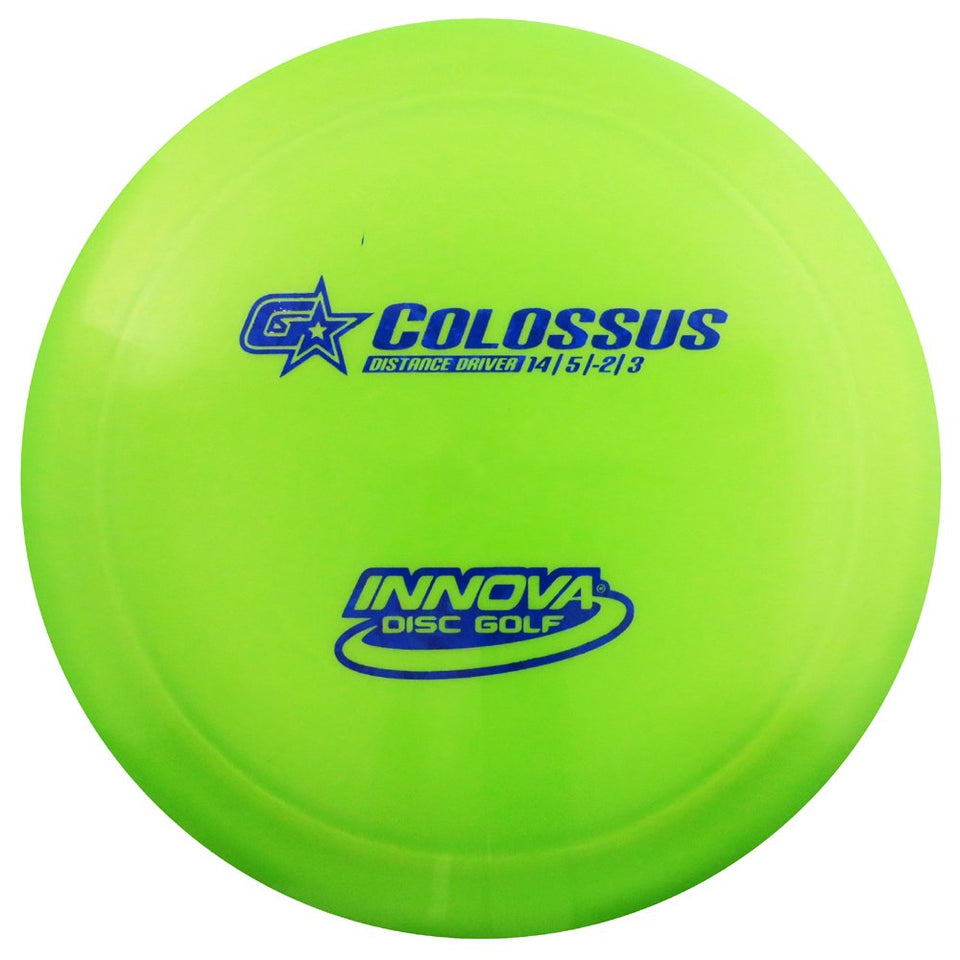INNOVA GStar Colossus distance driver in flight for long-range throws