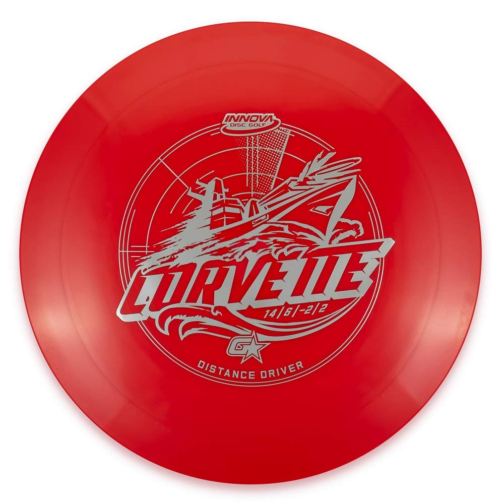 Innova G-Star Corvette distance driver close-up emphasizes durable G-Star plastic grip.