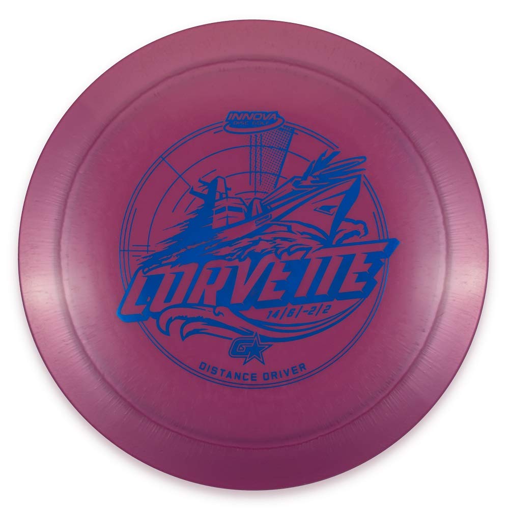 Innova G-Star Corvette distance driver in-hand shot emphasizes reliable all-weather grip.