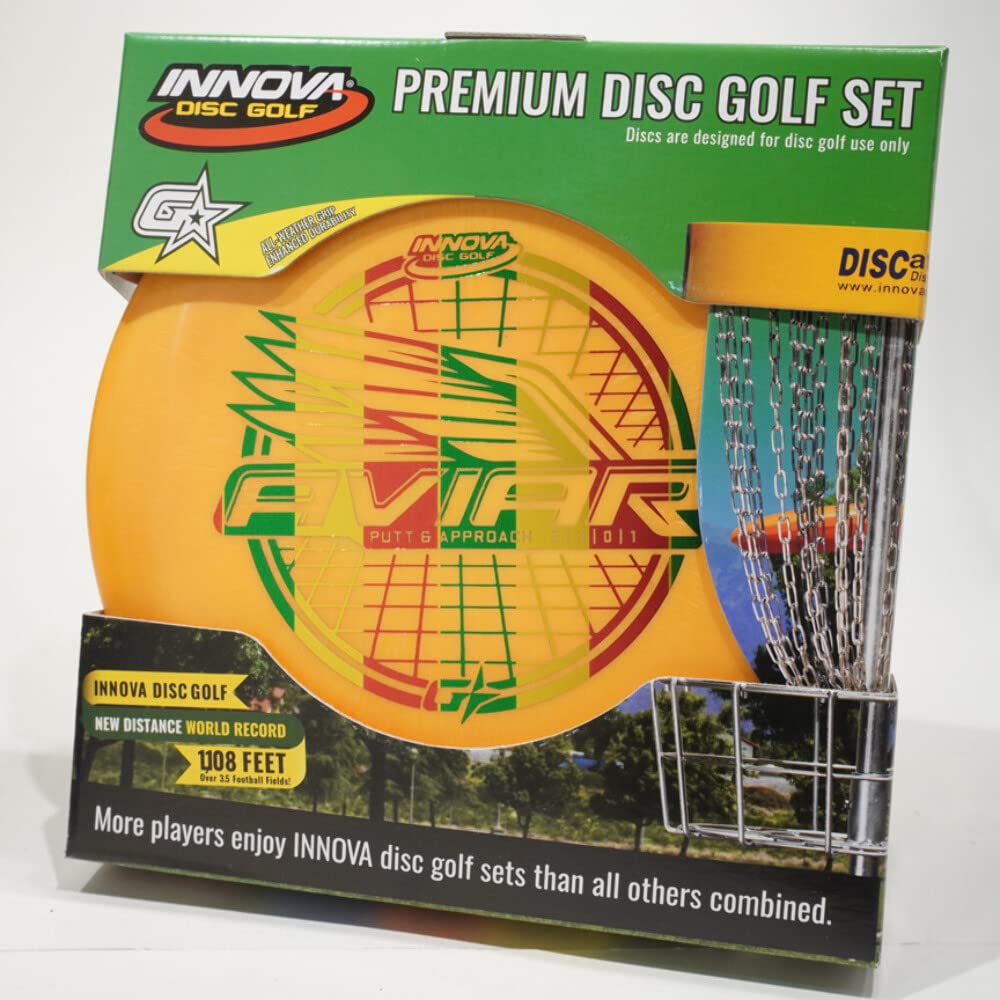 Innova GStar Stack Box Driver D1 with high-traction grip for confident throws.