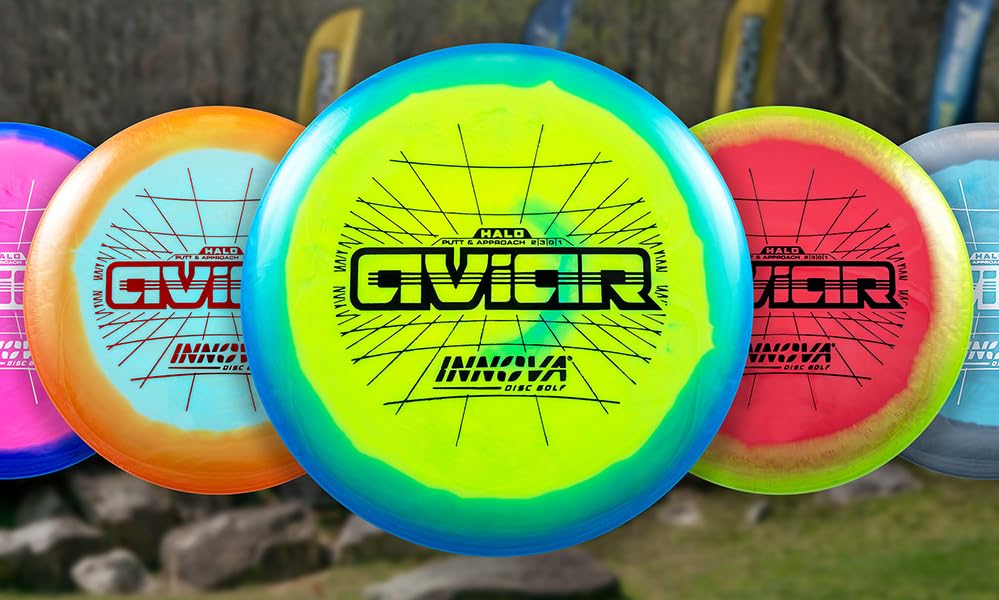 Innova Halo Star Aviar putter color variations on Halo Star rim