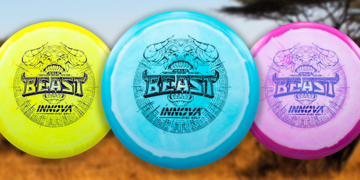 Innova Halo Star Beast in hand showcases comfortable grip for long throws and confident turnover