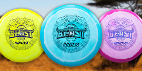 Innova Halo Star Beast in hand showcases comfortable grip for long throws and confident turnover