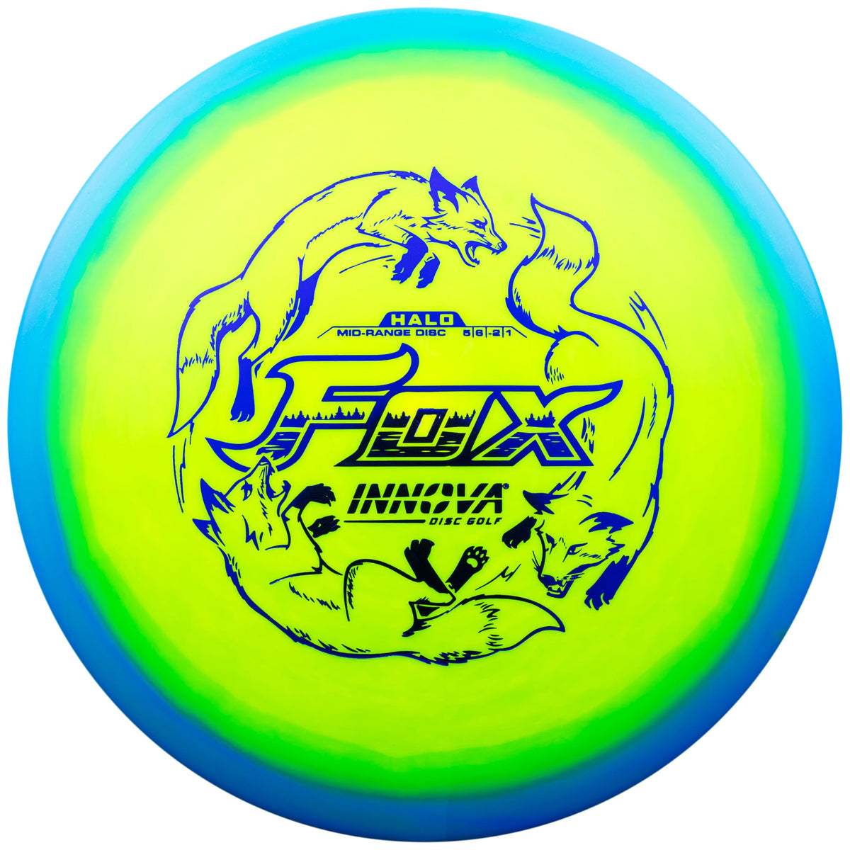 Innova Halo Star Fox midrange with two-tone halo rim for premium grip.