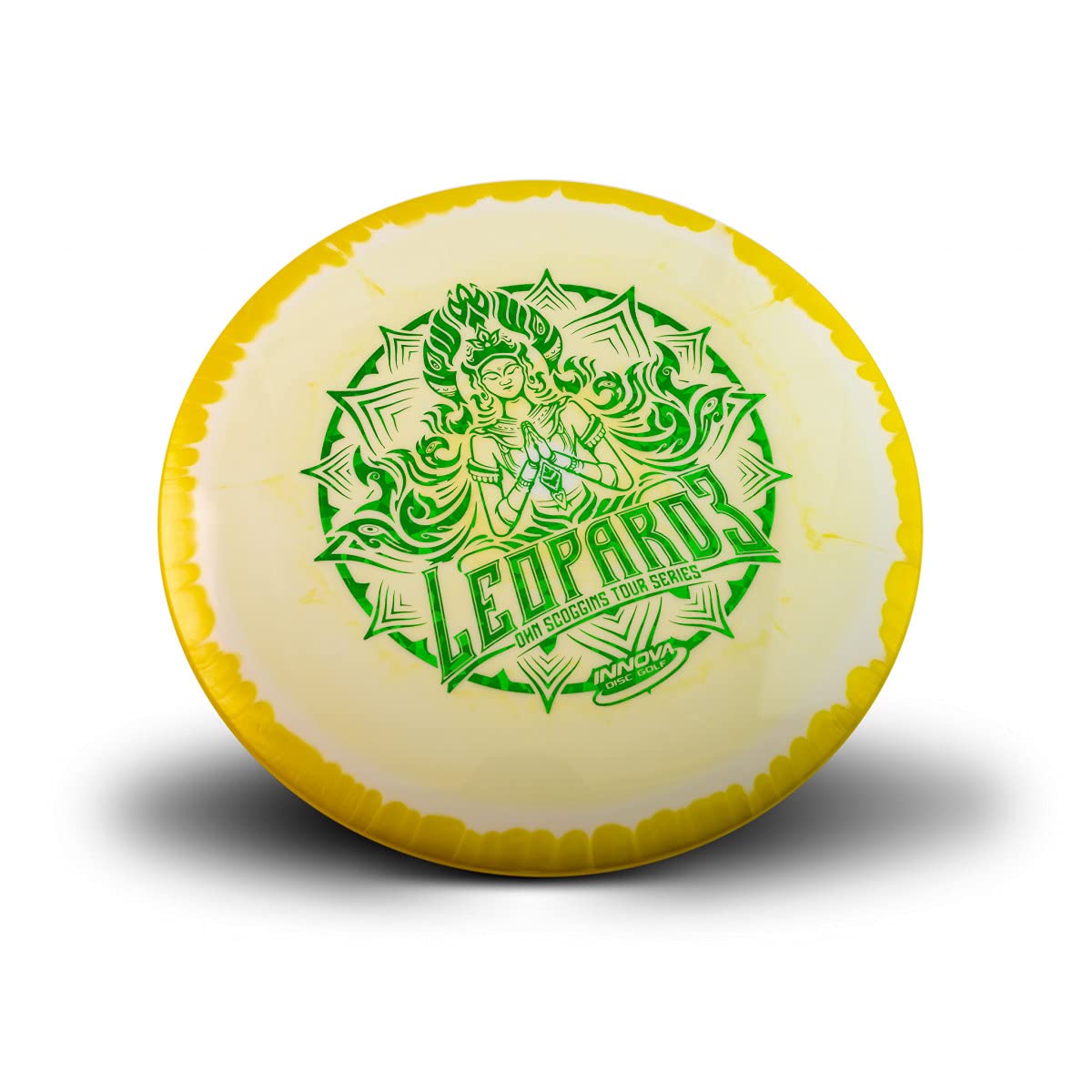 Innova Halo Star Leopard3 disc with dual color for quick visibility and reliable straight flight.