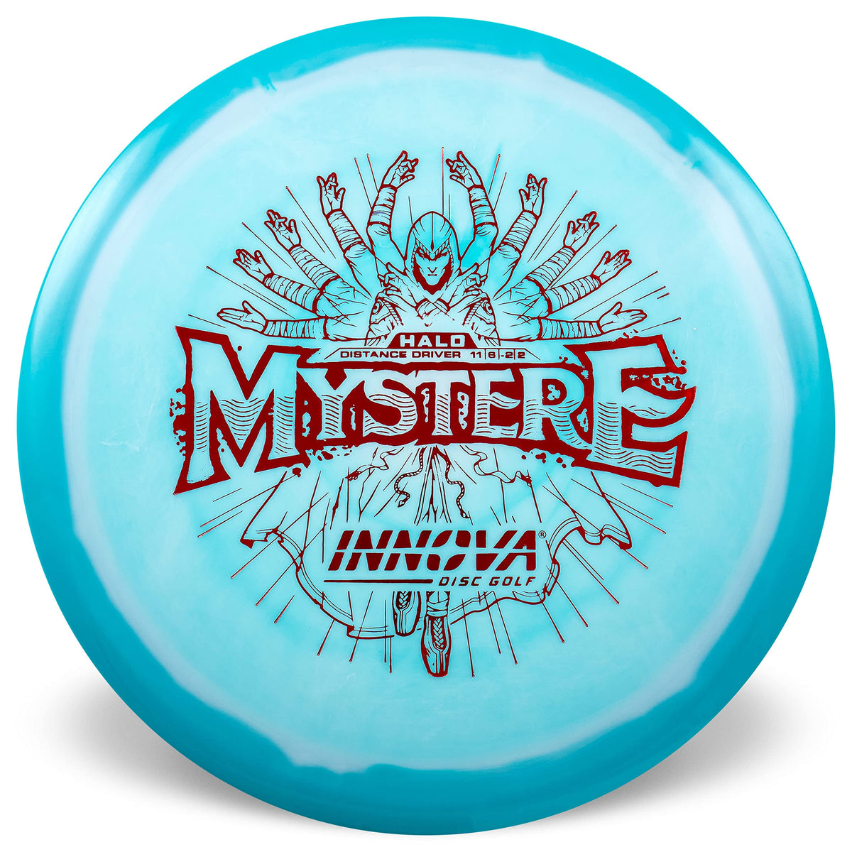 Innova Halo Star Mystere in flight showing precision distance control.