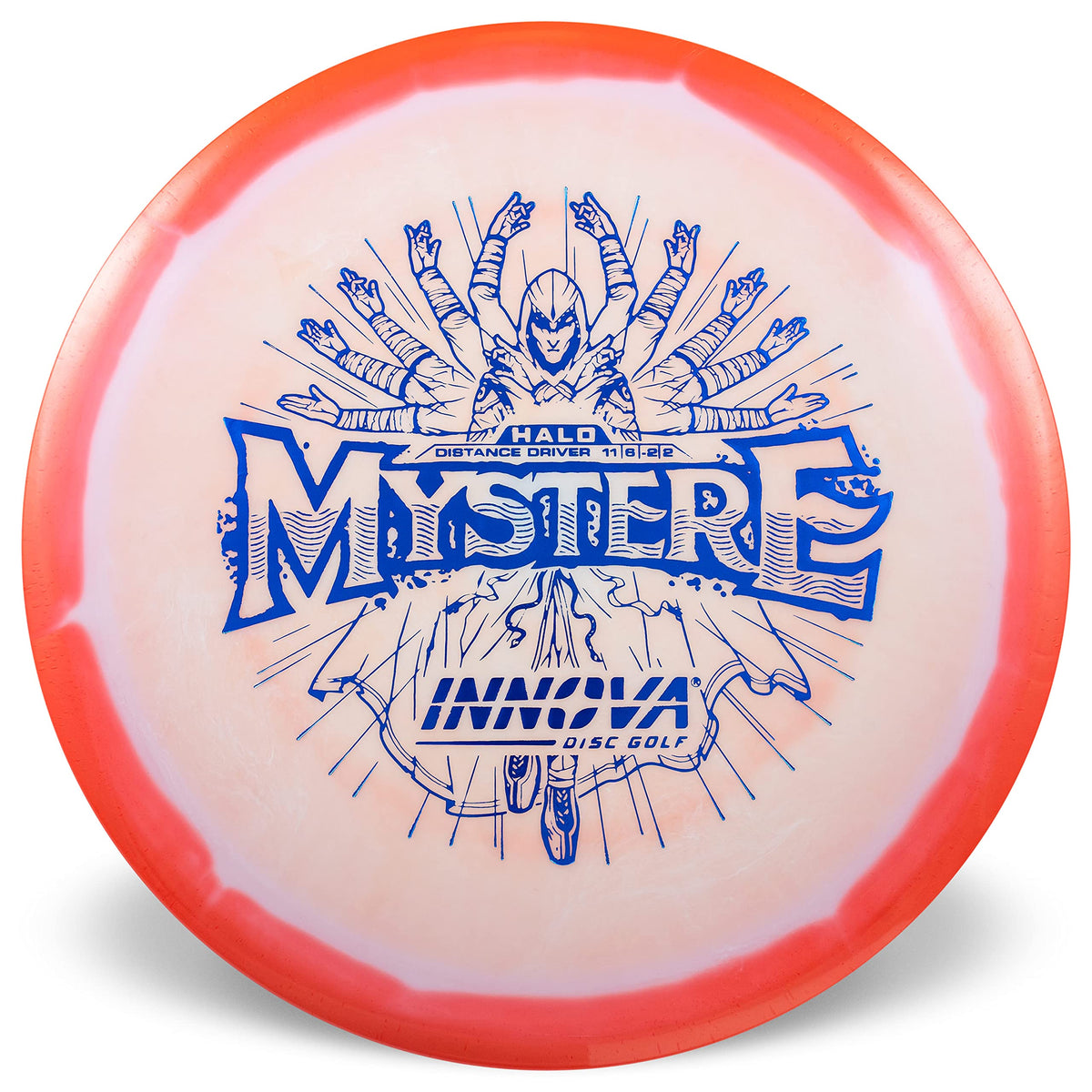 Close-up of the two-tone halo rim on Mystere for durability.