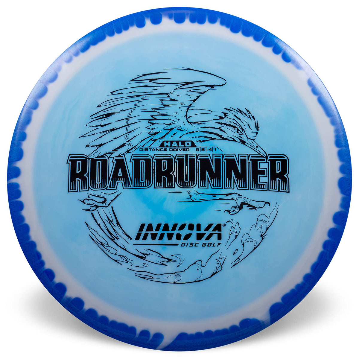 Innova Halo Star Roadrunner front view showing controlled turnover on tight holes