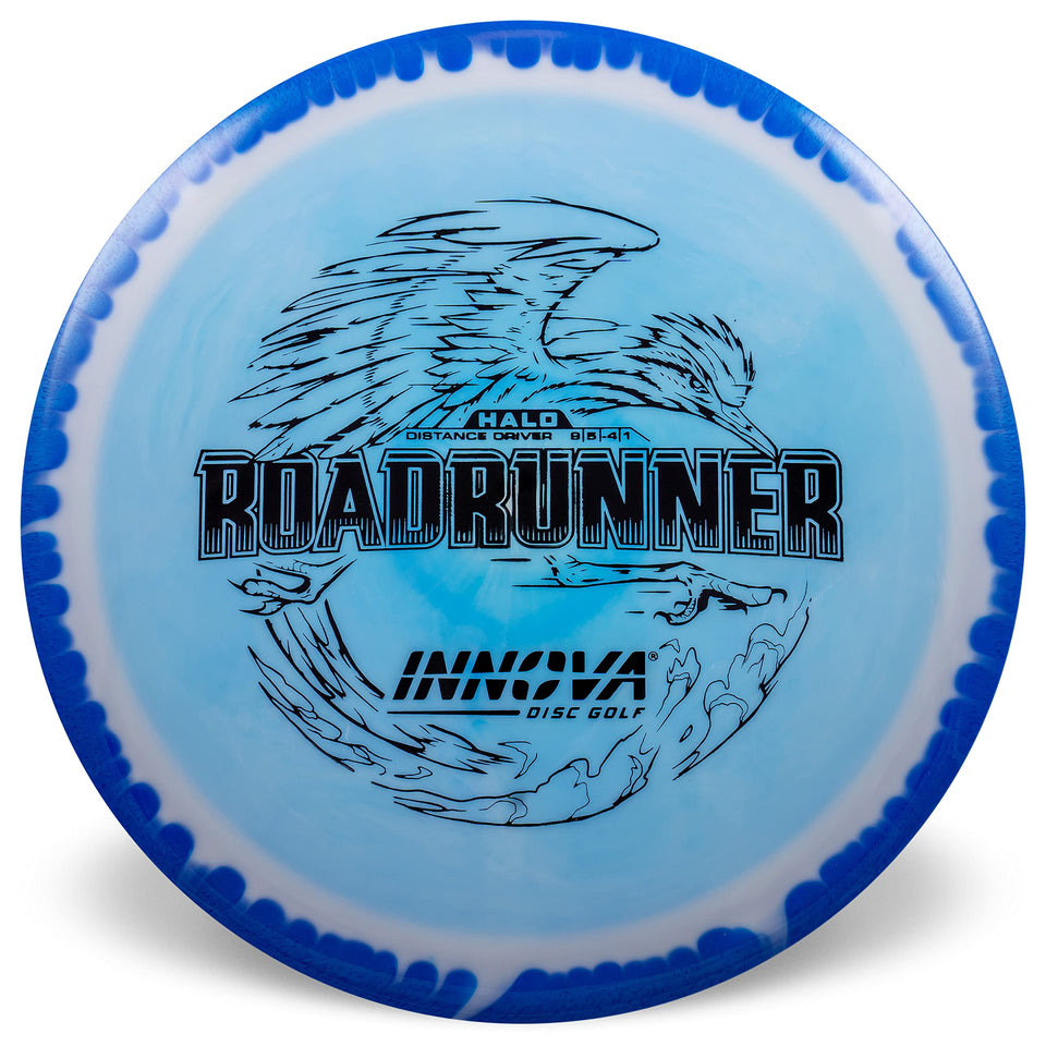 Innova Halo Star Roadrunner front view showing controlled turnover on tight holes