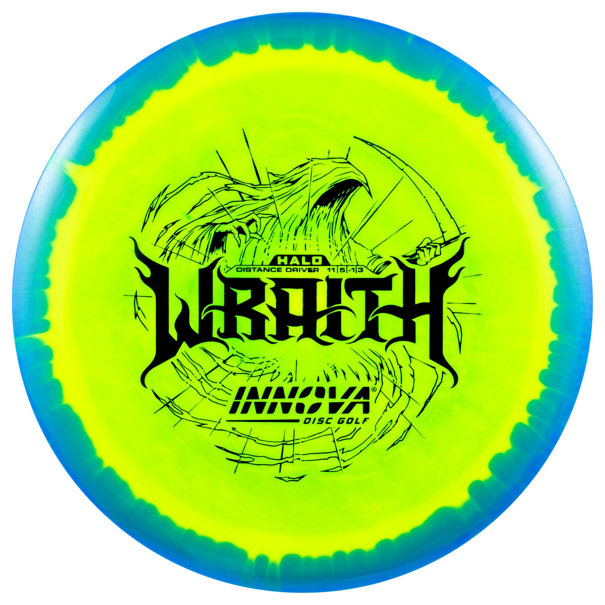 Close-up of Halo Rim detail on Innova Halo Star Wraith for durable visibility.