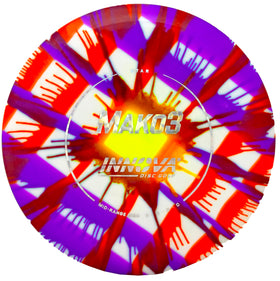 Innova I-Dye Star Mako3 disc overview, showcasing vibrant colors for visibility.