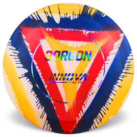 Innova Gorgon I-Dye Champion pattern closeup reveals unique I-Dye design and visibility
