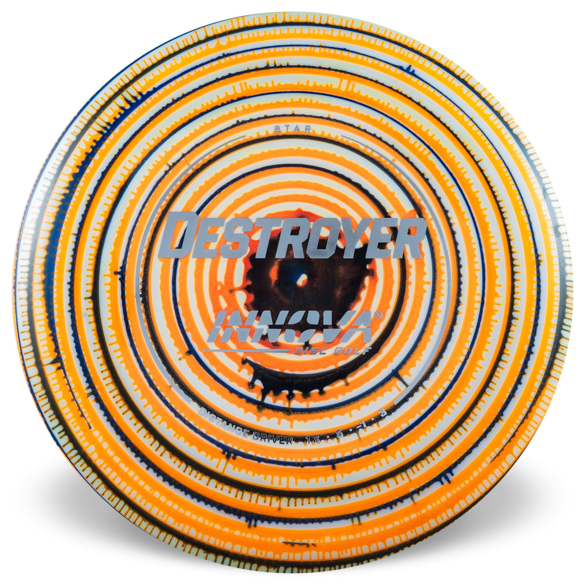 Innova IDye Star Destroyer dye pattern offers bold visuals and mid-flight recognition.