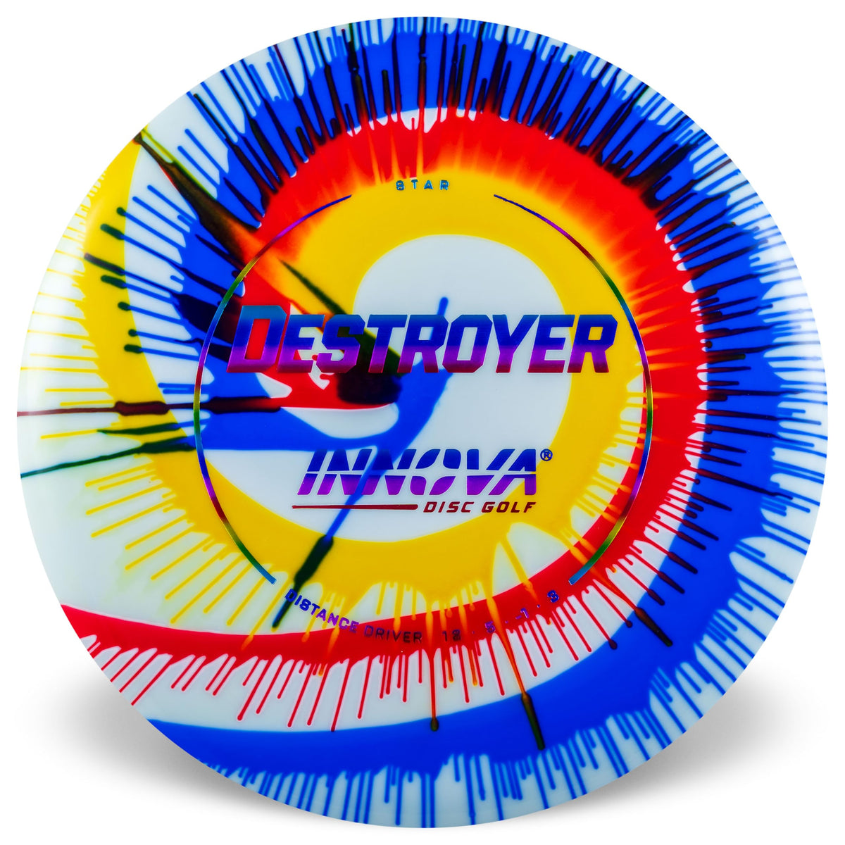 Innova IDye Star Destroyer in-hand grip on durable Star plastic for confident control.