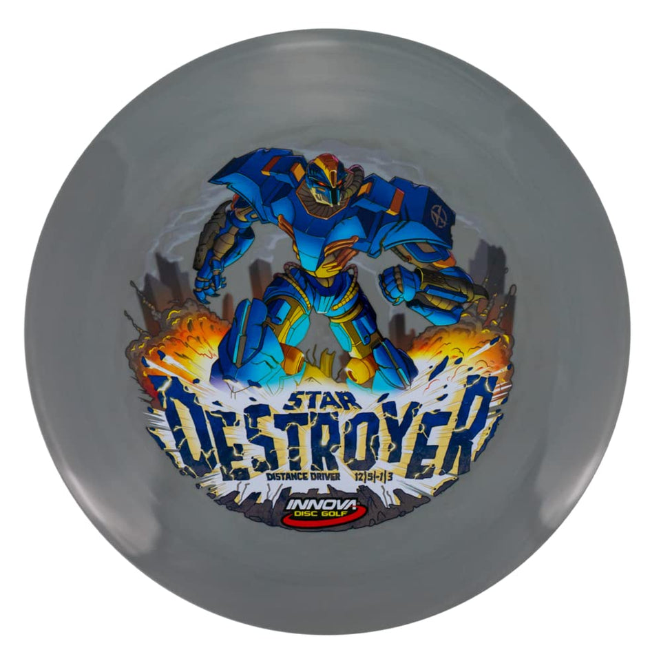 INNOVA InnVision Star Destroyer front view shows high-speed stability for long-distance throws.