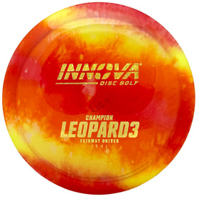 Innova Leopard3 I-Dye front view shows vibrant colors and reliable fairway control