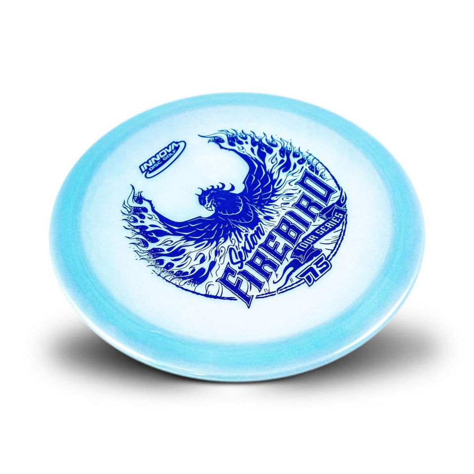 INNOVA Nate Sexton Glow Firebird 173–175g disc glowing with stable flight for long throws.