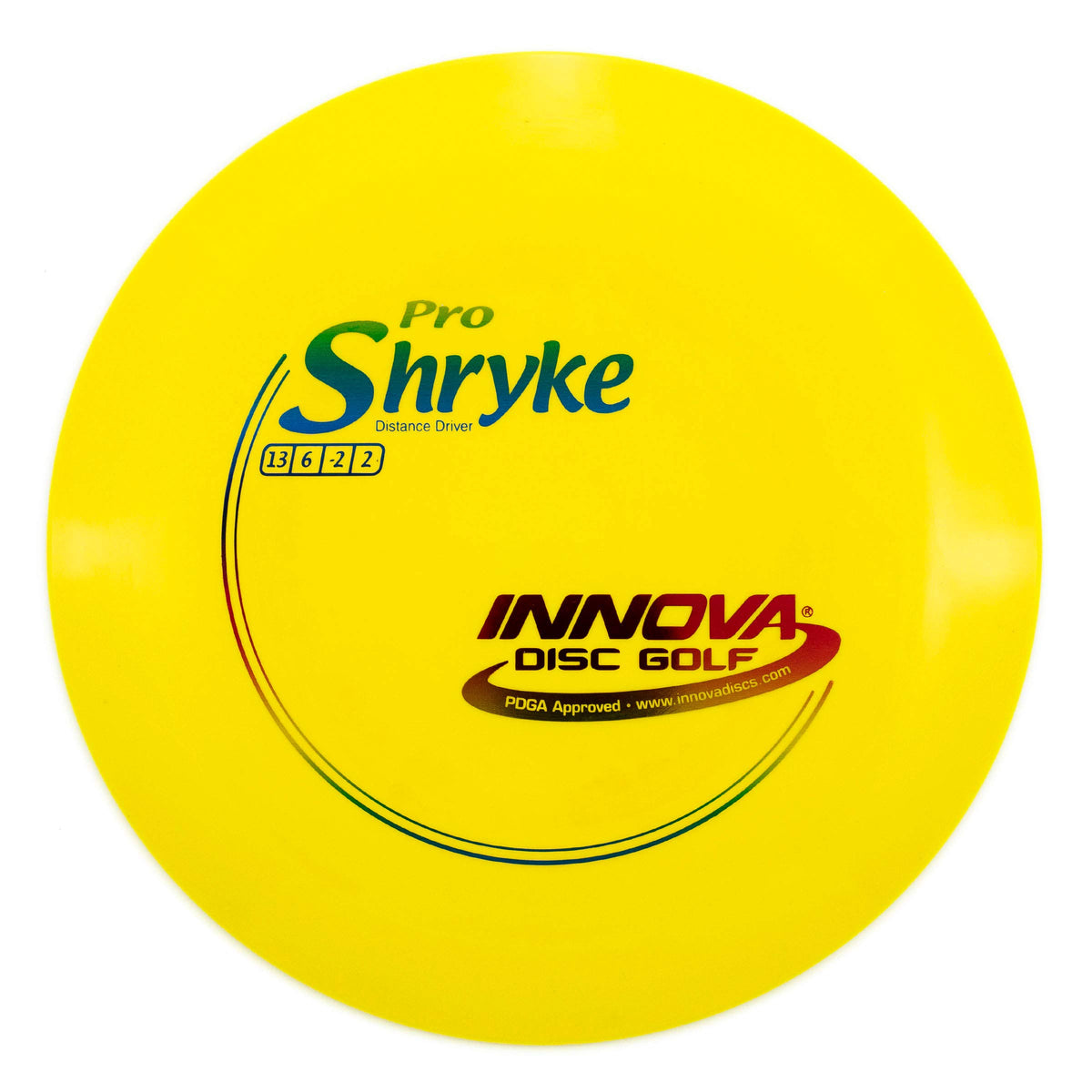 Innova Pro Shryke distance driver in hand for powerful throws and long flights