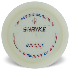 Innova Proto Glow Champion Shryke 165-169g in-flight glow for long-range accuracy.