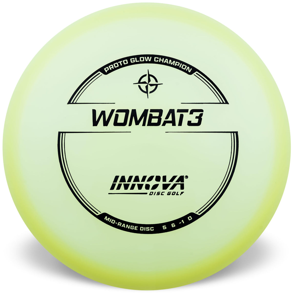 Innova Proto Glow Champion Wombat3 straight flight for dependable approach shots.