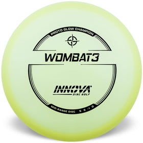 Innova Proto Glow Champion Wombat3 straight flight for dependable approach shots.