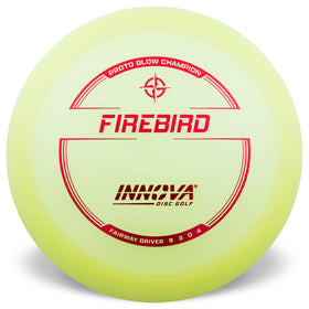 Innova Firebird glow disc during wind drive for stable long shots