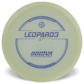 Innova Leopard3 Proto Glow front view showing precise fairway control with glow