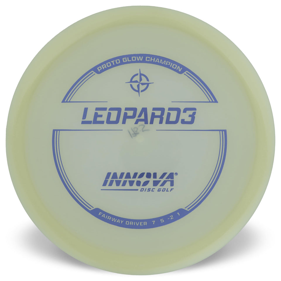 Innova Leopard3 Proto Glow side view showing precise control for fairway shots.