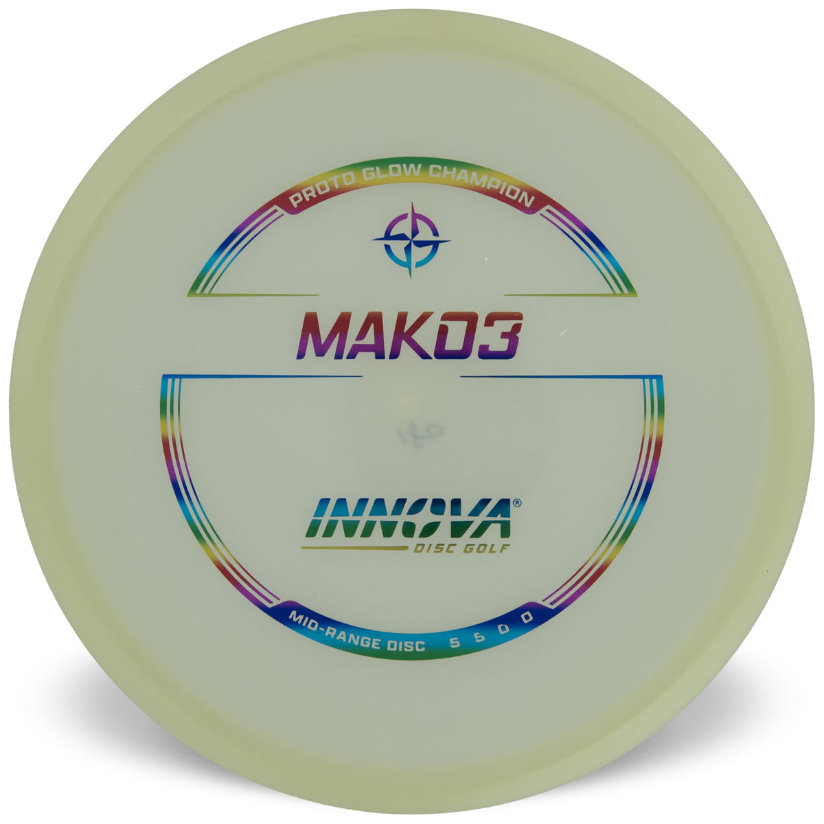 Innova Proto Glow Mako3 midrange offers straight flights and controlled hyzers.