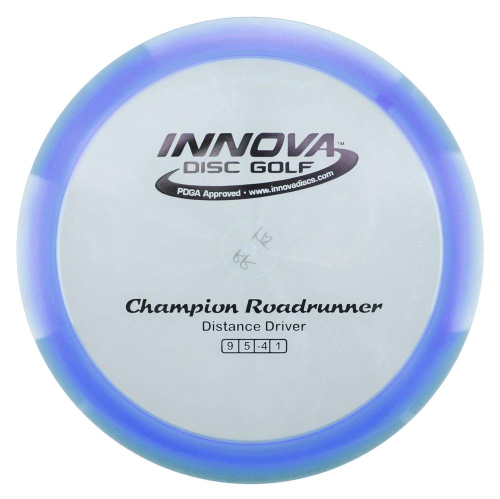 Innova Roadrunner distance driver in champion material, ideal for turnover shots and tailwind drives.