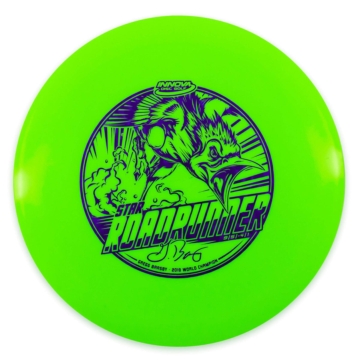 Innova Roadrunner Star Plastic delivers long glide for finesse shots on open fairways.