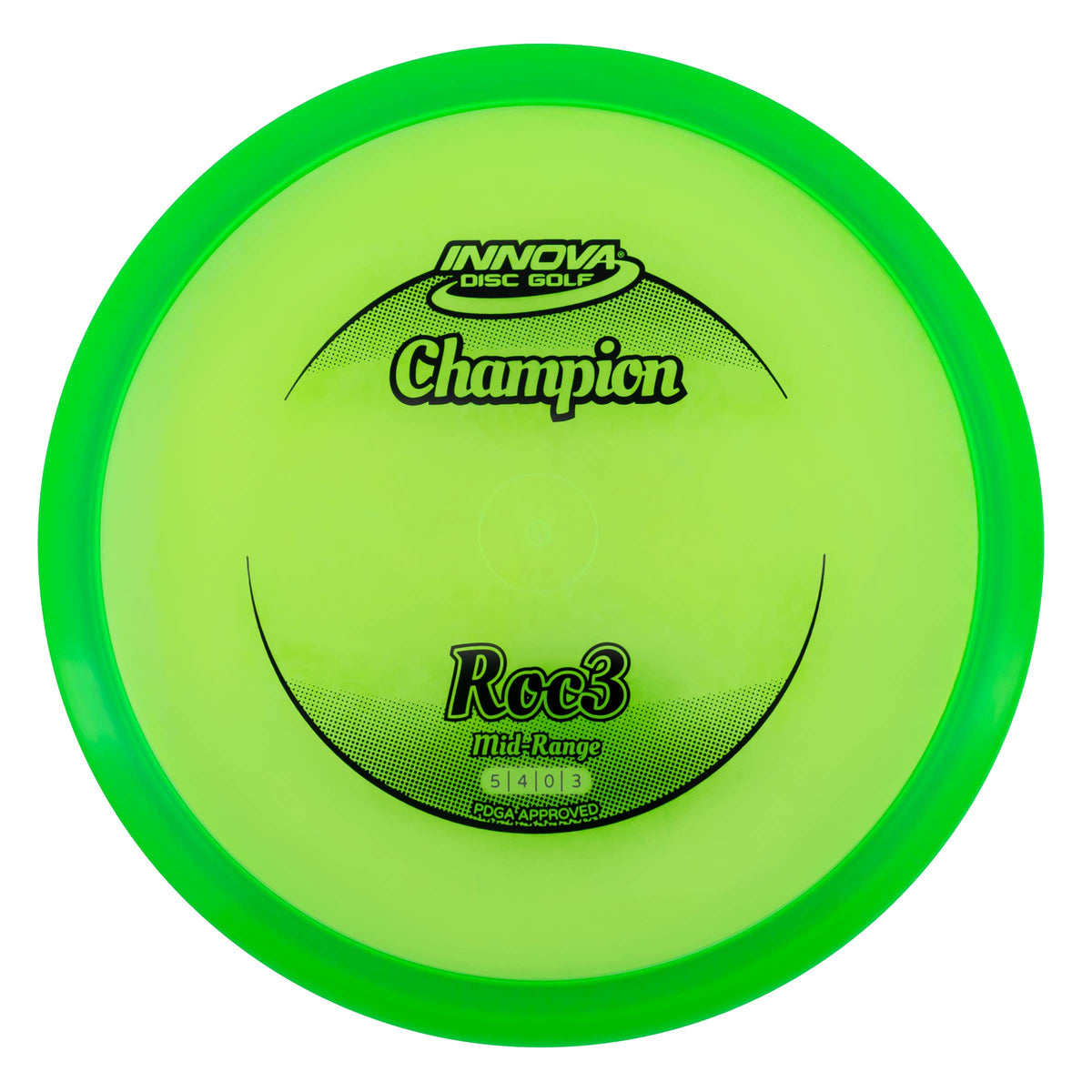 Innova Roc3 orange disc for wind control and precise mid-range shots