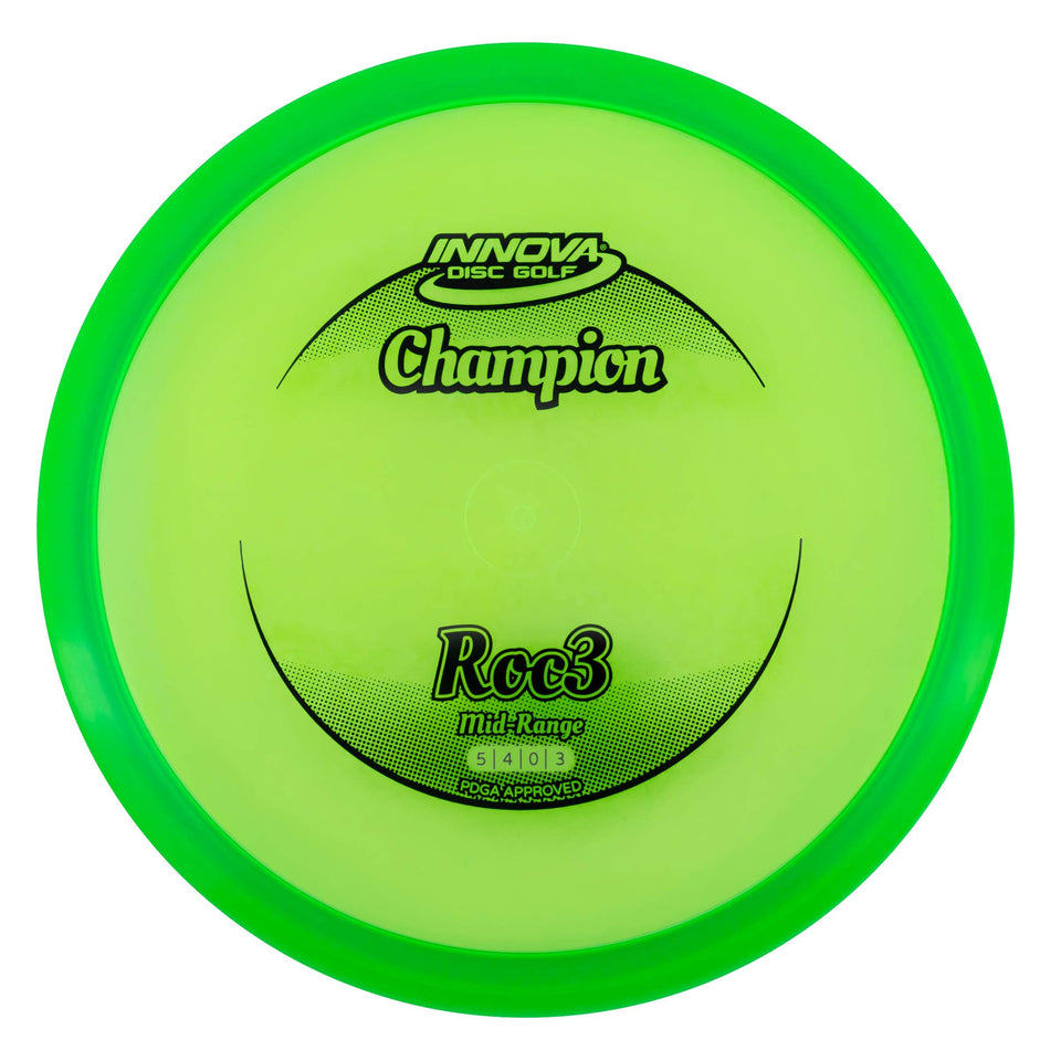 Innova Roc3 orange disc for wind control and precise mid-range shots