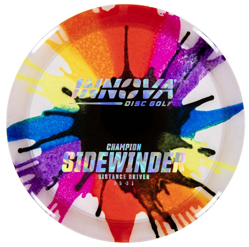 Innova Sidewinder dye-pattern wooded throw shows a controlled release.