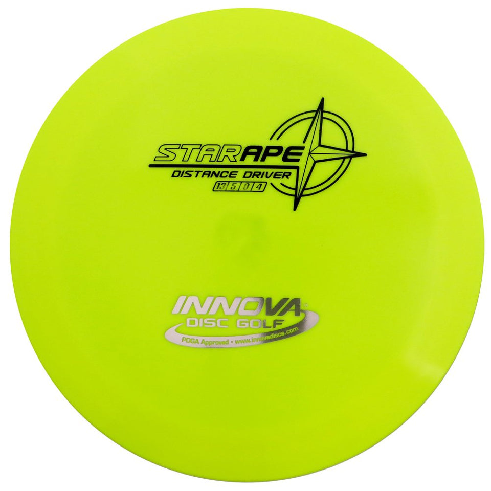 INNOVA Star Ape distance driver front view for windy conditions and long-range throws.