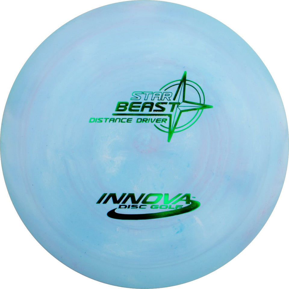 Innova Star Beast disc showing high glide for long-distance throws with Star plastic grip.